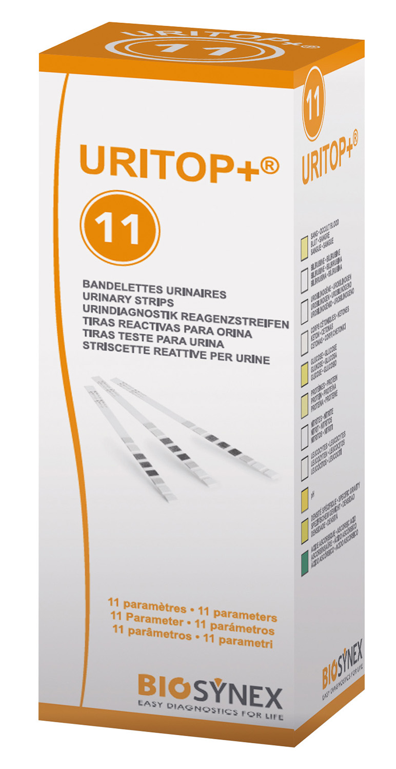 Bandelettes urinaires - 11 paramètres (lot de 100)