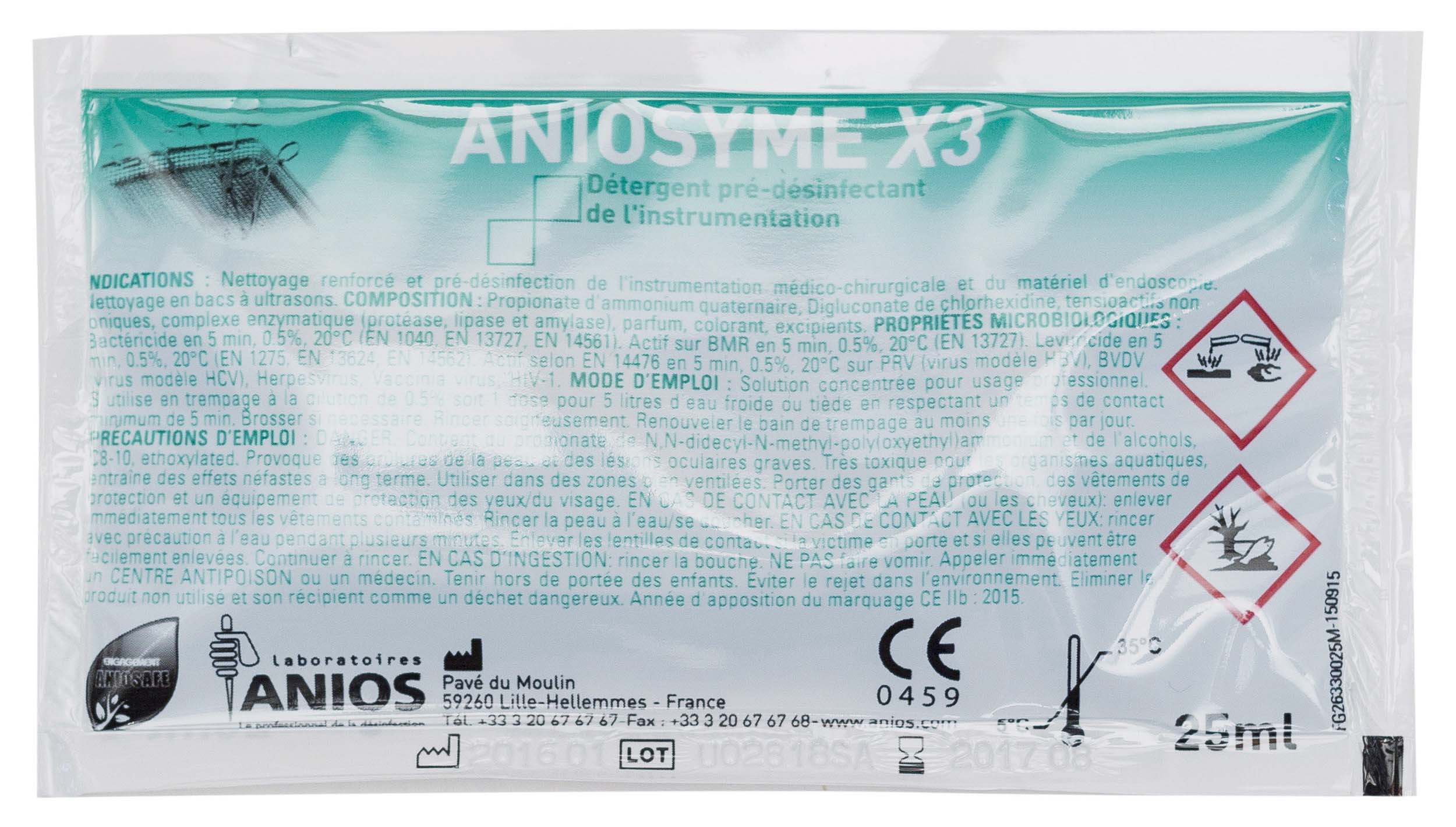 Aniosyme X3 - Désinfection Instruments Anios